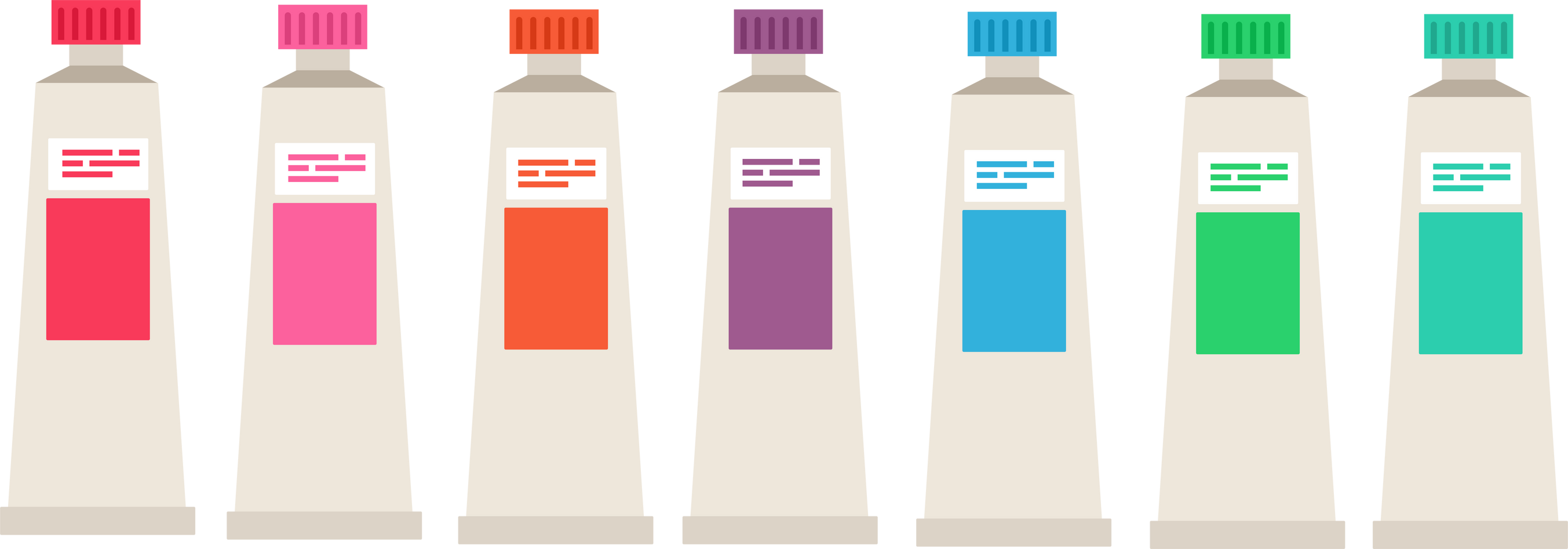 Painting tools Cartoon paintbrush and canvas